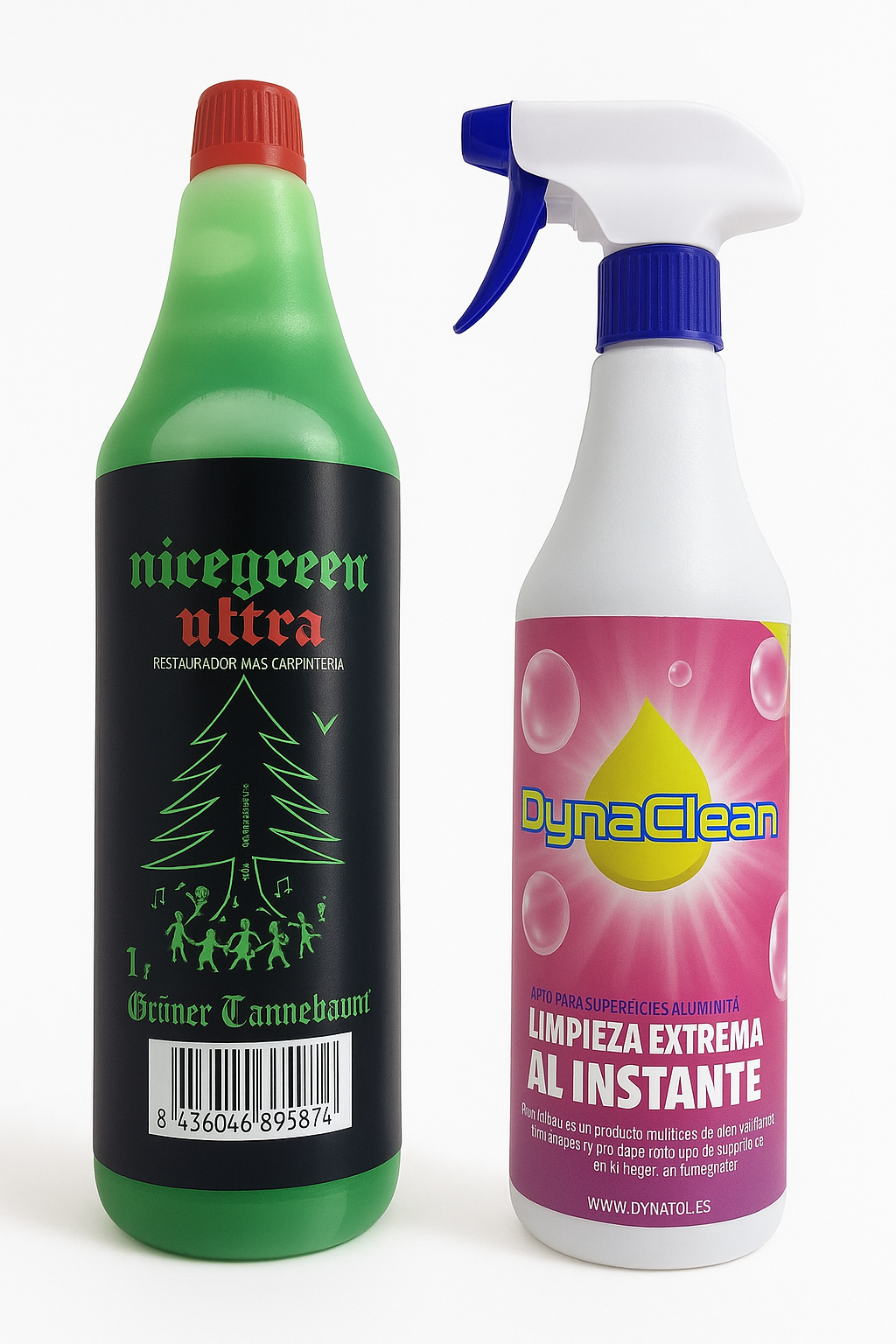 **PROMOCION** DYNACLEAN 1L EN PULVERIZADOR + Nicegreen ULTRA limpiador DESENGRASANTE LIMPIEZA INDUSTRIAL Y DOMESTICA HOGAR