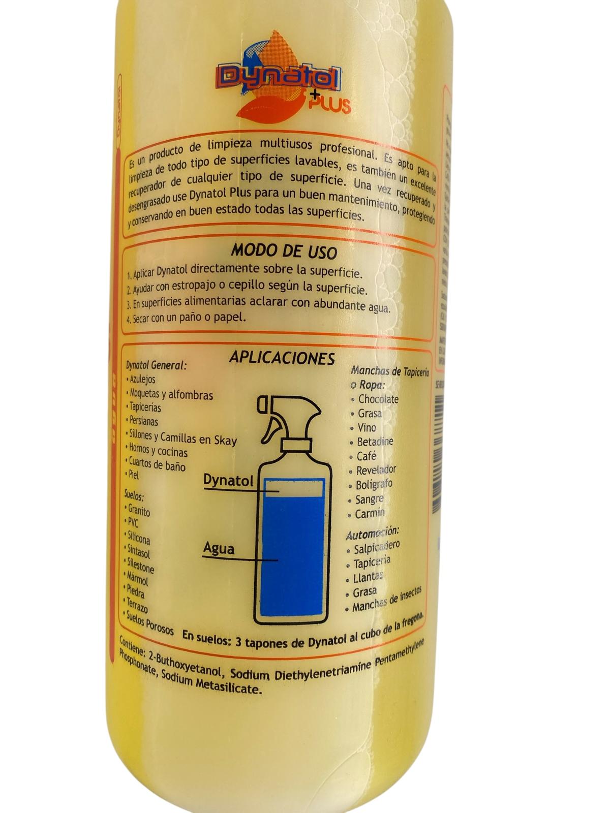 DYNATOL PLUS 1L + PULVERIZADOR LIMPIA SUELOS,ROPA,DESENGRASANTE,AUTOMOCION 24H