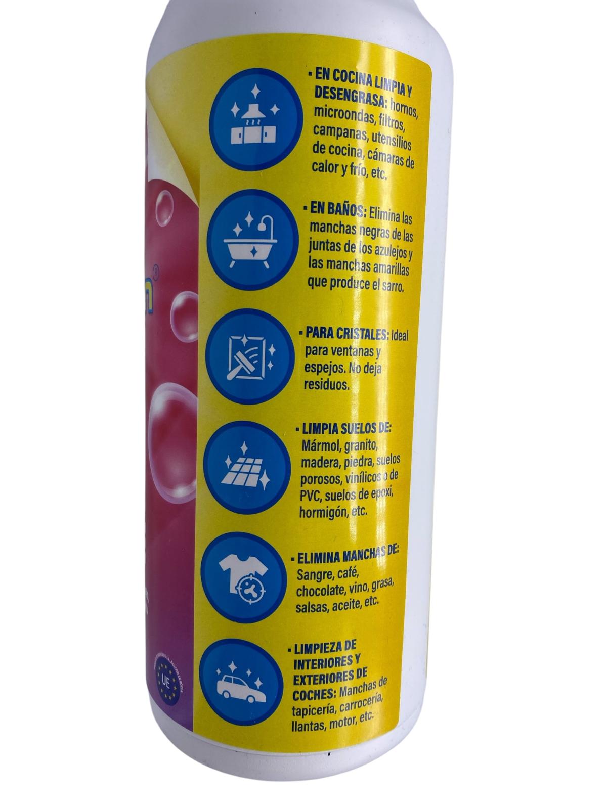 Pack X3 DYNACLEAN 1L EN PULVERIZADOR LIMPIA SUELOS,ROPA,DESENGRASANTE,AUTOMOCION  24H