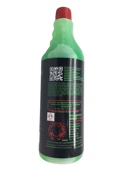 PACK DE 2 LIMPIADOR EXTREMO ULTRA NICEGREEN 1 Litro 100% sin corrosivos ni ácidos